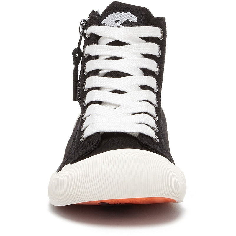 Rocket Dog Jazzin Hi Cotton Women's Black Sneakers