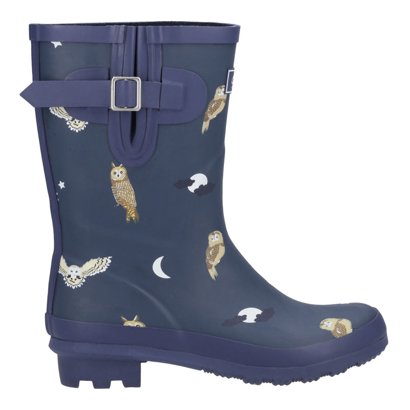 Cotswold Woodland Mid Rubber Women's Owls Wellington Boots