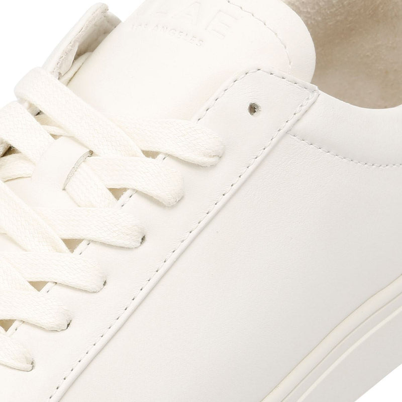 Clae Bradley Essentials Leather Men's Triple White Sneakers