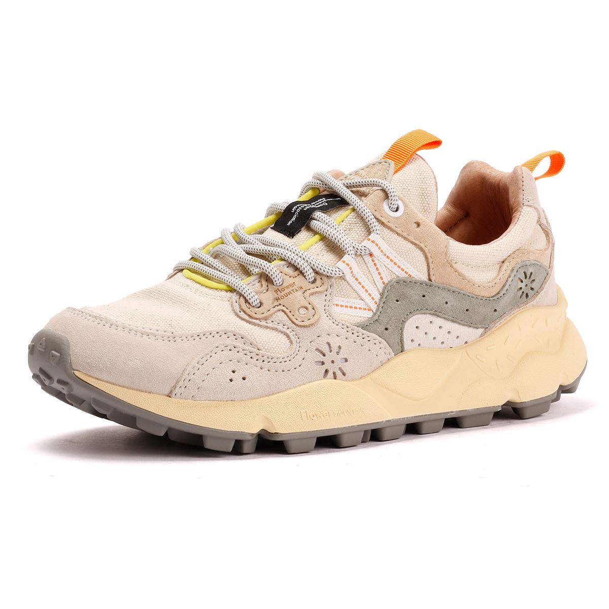 Flower Mountain Yamano 3 Off White/Green Sneakers