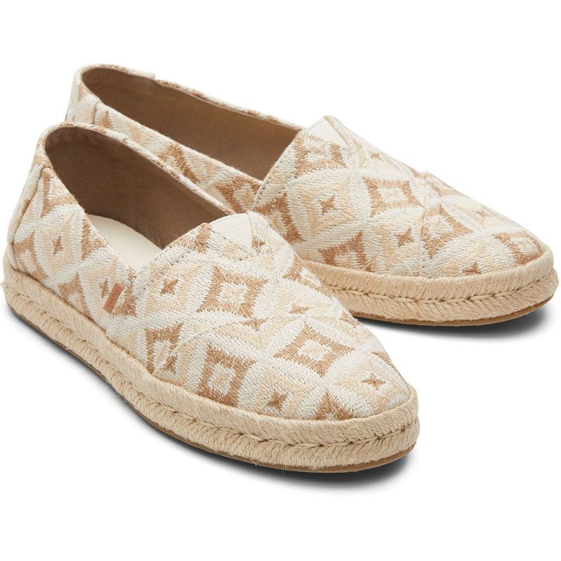 TOMS Alpargata Rope 2.0 Synthetic Women's Natural Geo Espadrilles