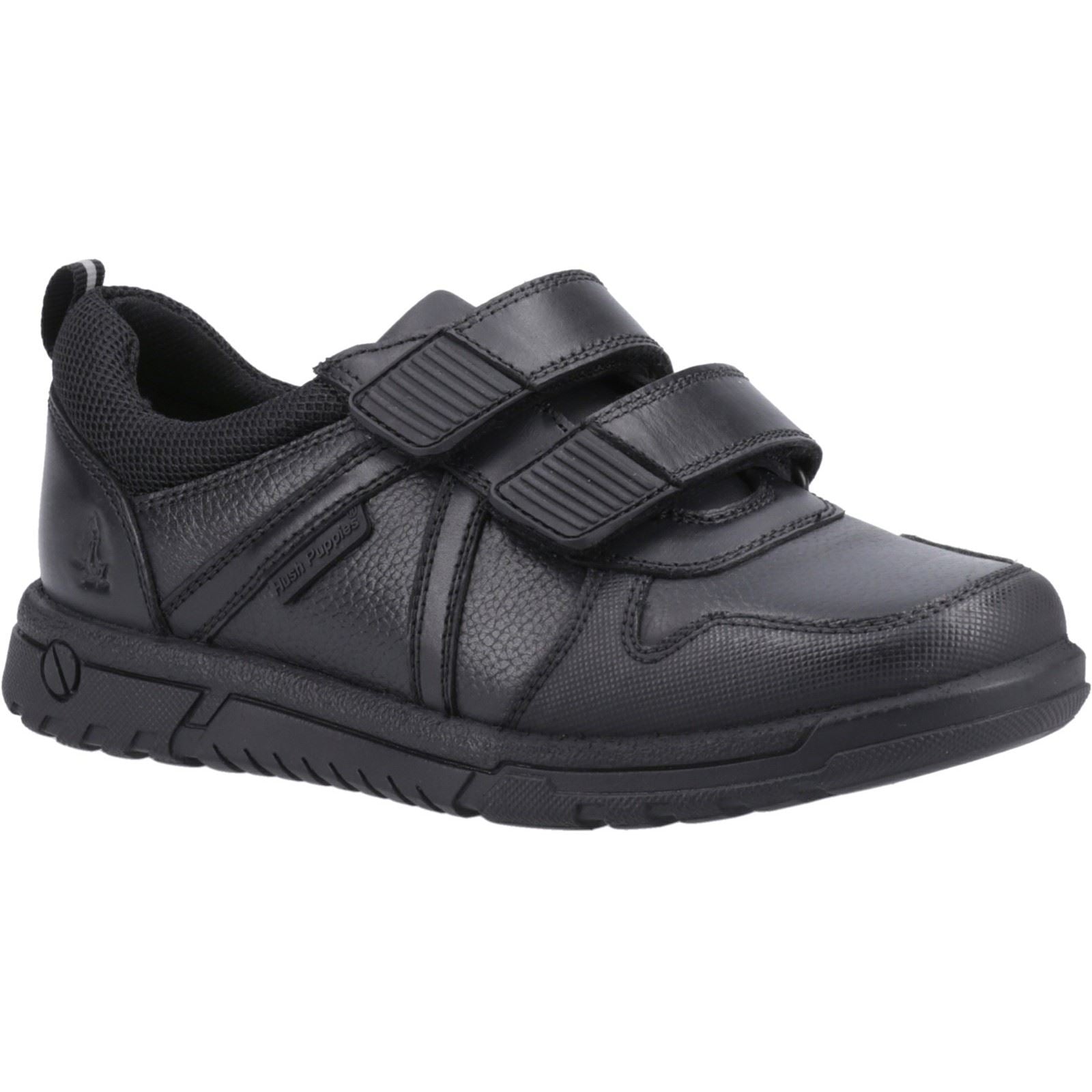 Hush Puppies Spencer Junior Leather Boys's Black Shoes