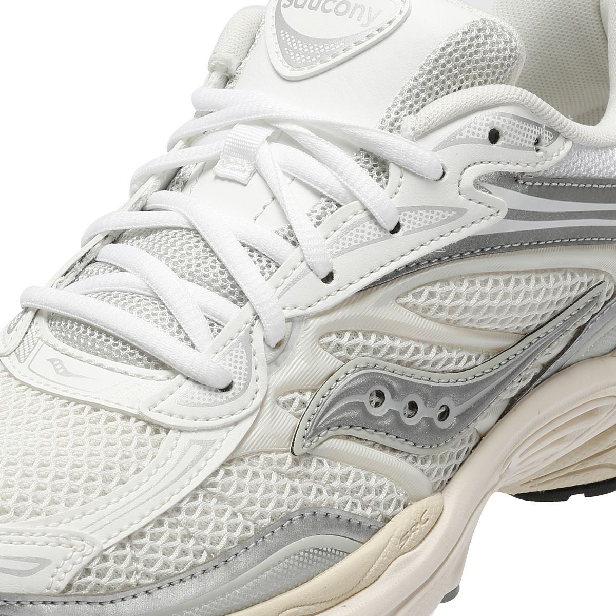 Saucony ProGrid Omni 9 White/Silver Sneakers