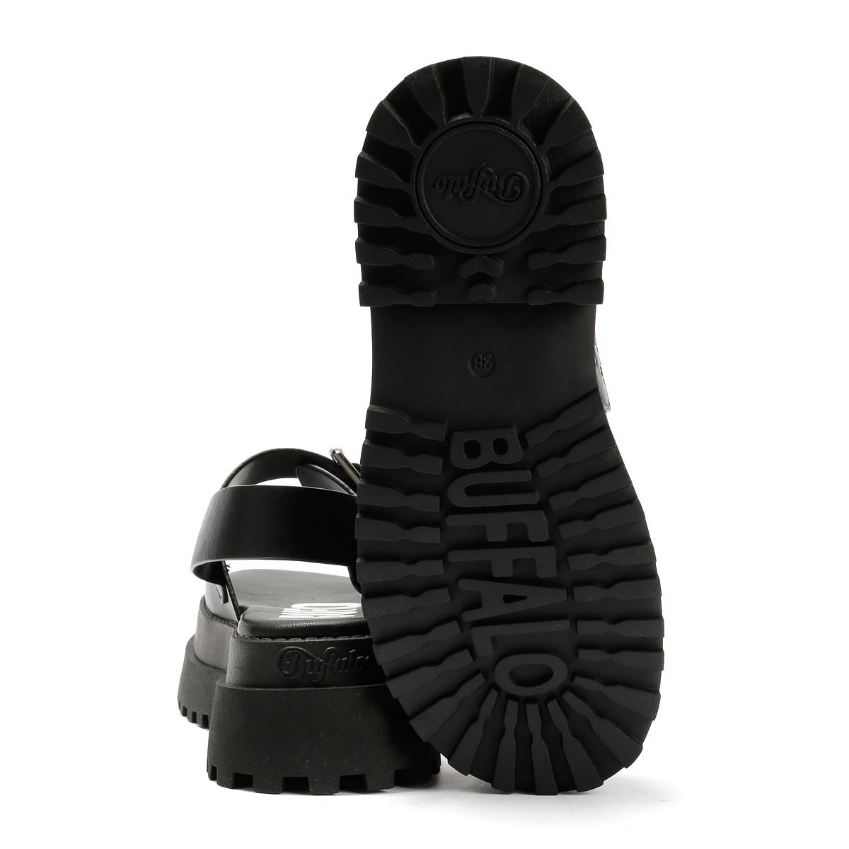 Buffalo Pluto Ari Women's Black Sandals