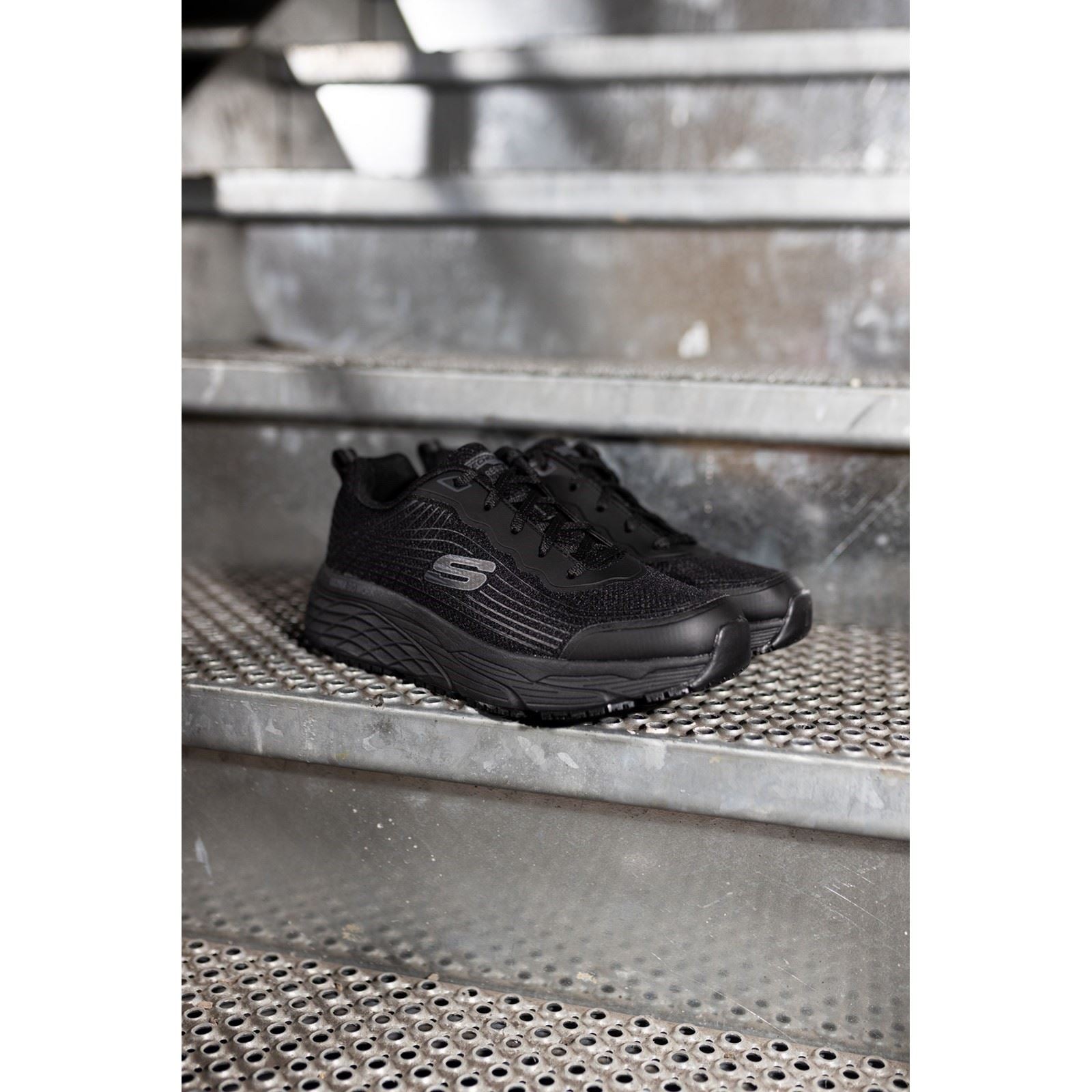 Skechers Workwear Relaxed Fit Textile Men's Black Safety Shoes