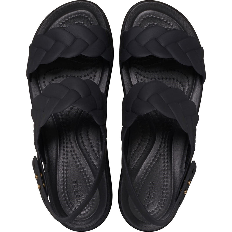 Crocs Brooklyn Woven Synthetic Women's Black/Black Sandals