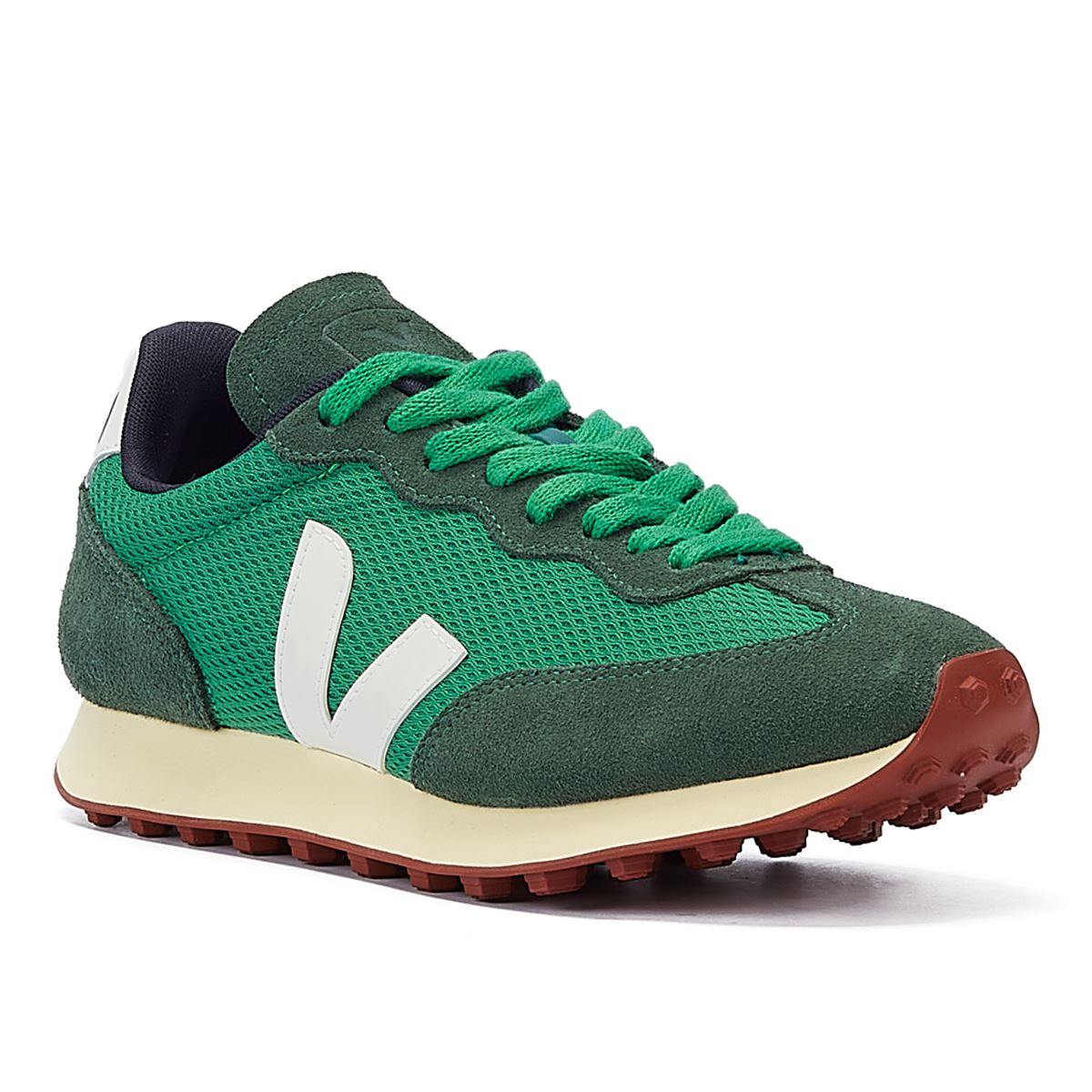 Veja Rio Branco Women's Emeraude/White Sneakers