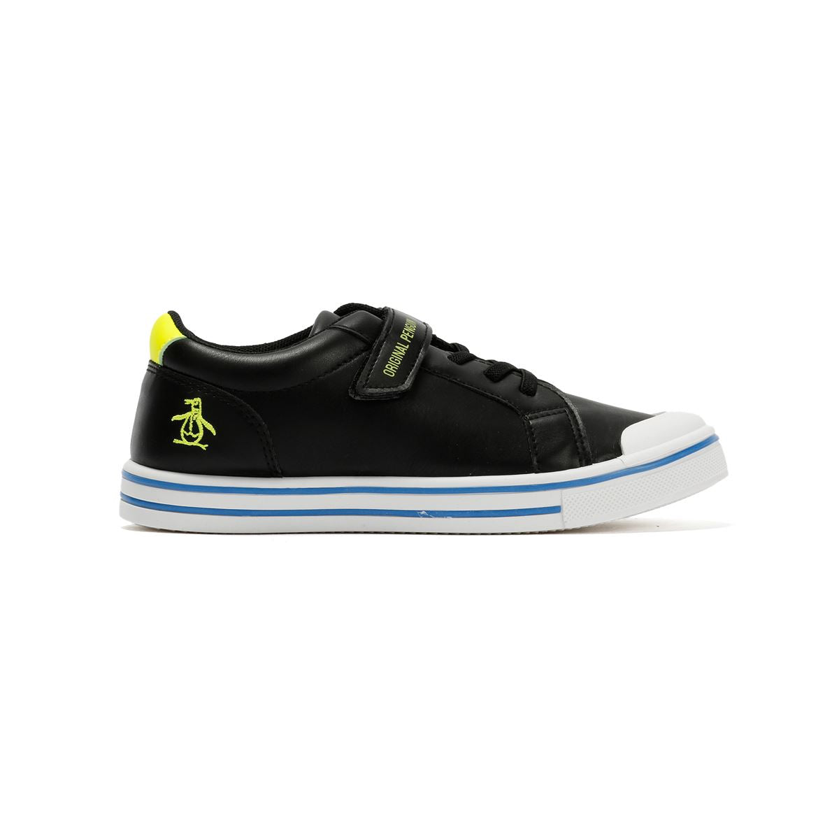 Penguin Junior Rainbow Black/Safety Yellow Sneakers
