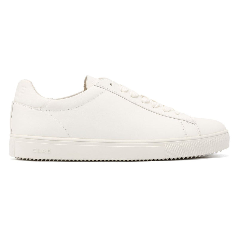 Clae Bradley Essentials Leather Men's Triple White Sneakers