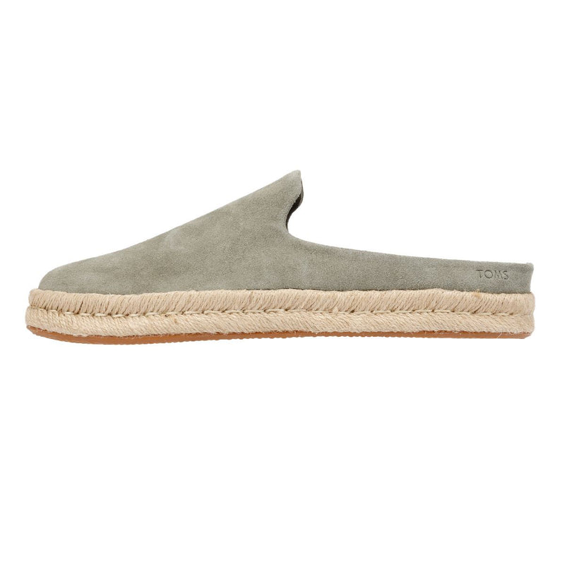 TOMS Santiago Suede Men's Vetiver Gray Mules