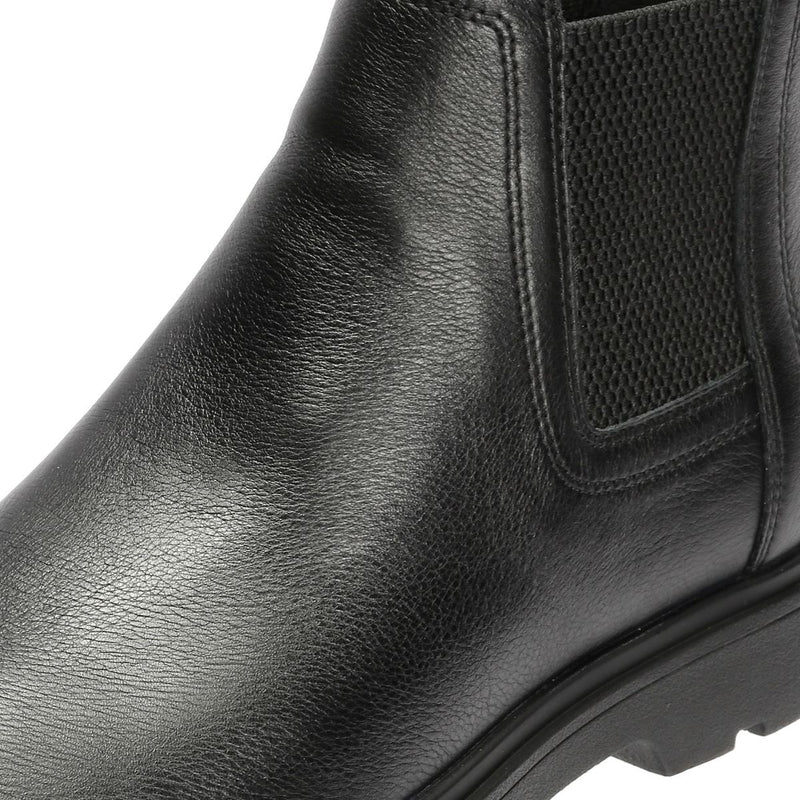 Geox Spherica EC1 C Tumble Leather Men's Black Boots