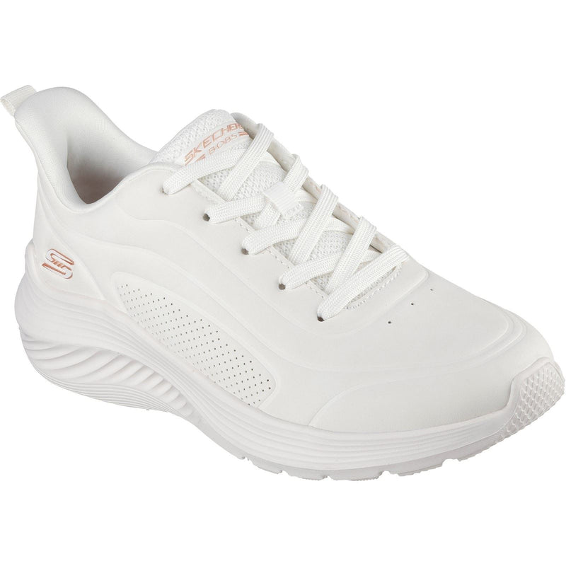 Skechers BOBS Sport Squad Waves Just Wading Synthetic Women's White Sneakers
