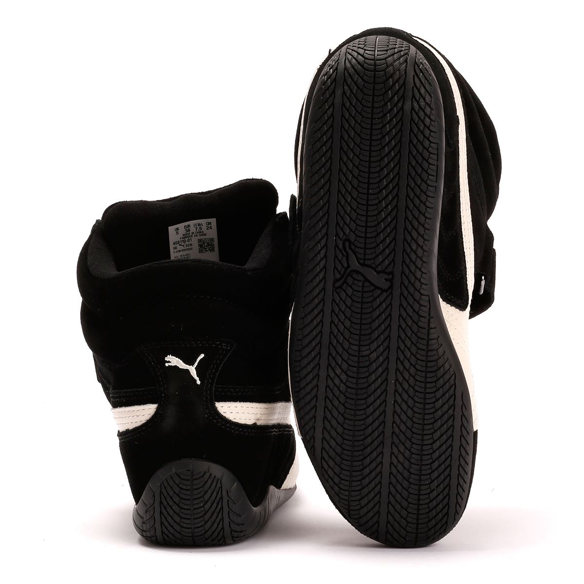 Puma Speedcat Wedge OG Suede Women's Black/White Sneakers