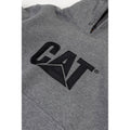 Caterpillar Trademark Cotton Men's Grey Hooded Sweatshirt