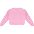 Hunter Tina Logo Cropped Crew Cotton Women's Pink Sweatshirt