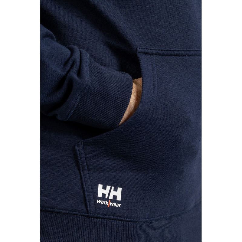Helly Hansen Workwear Manchester Cotton Men's Blue Hooded Sweatshirt