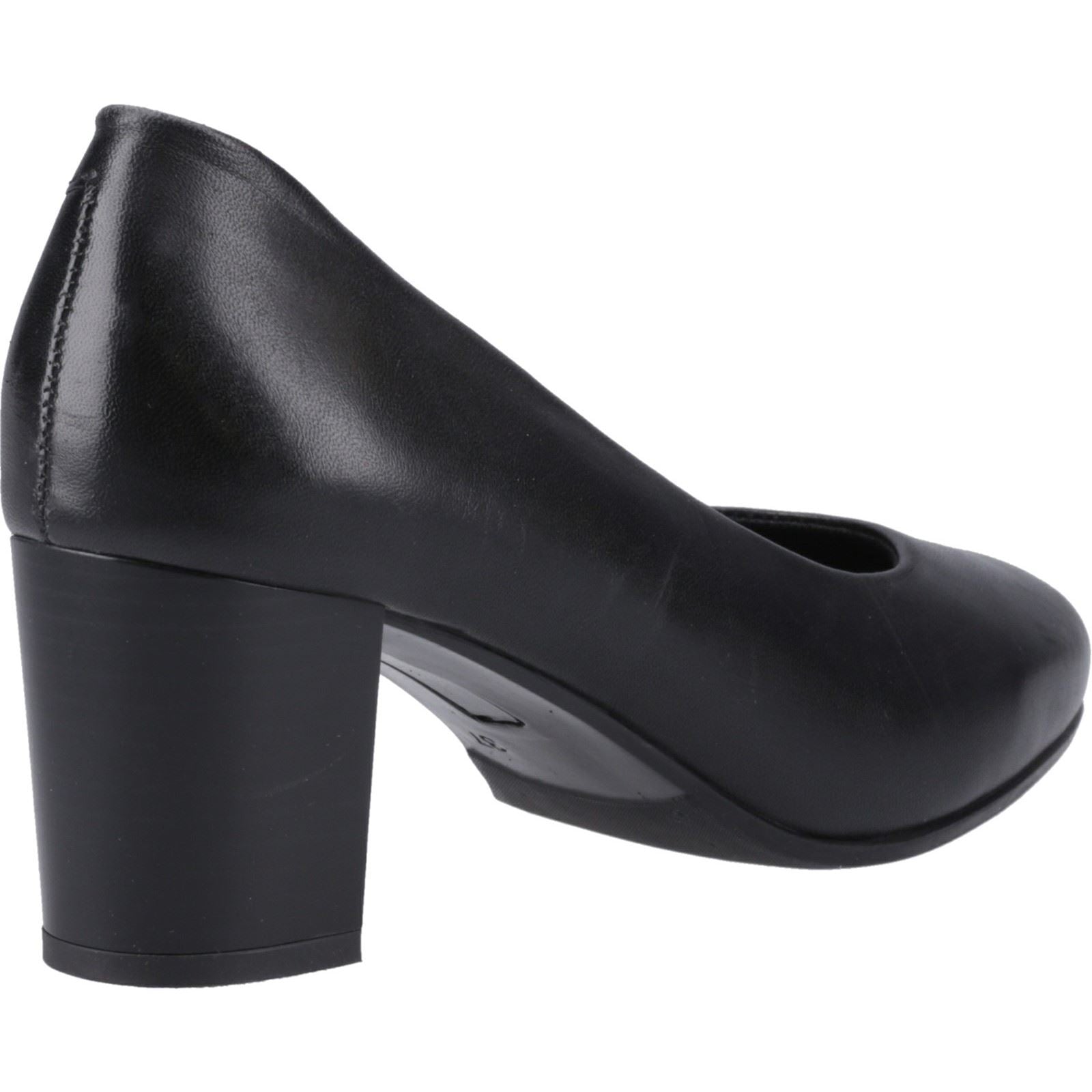 Hush Puppies Ivana Leather Women's Black Heels