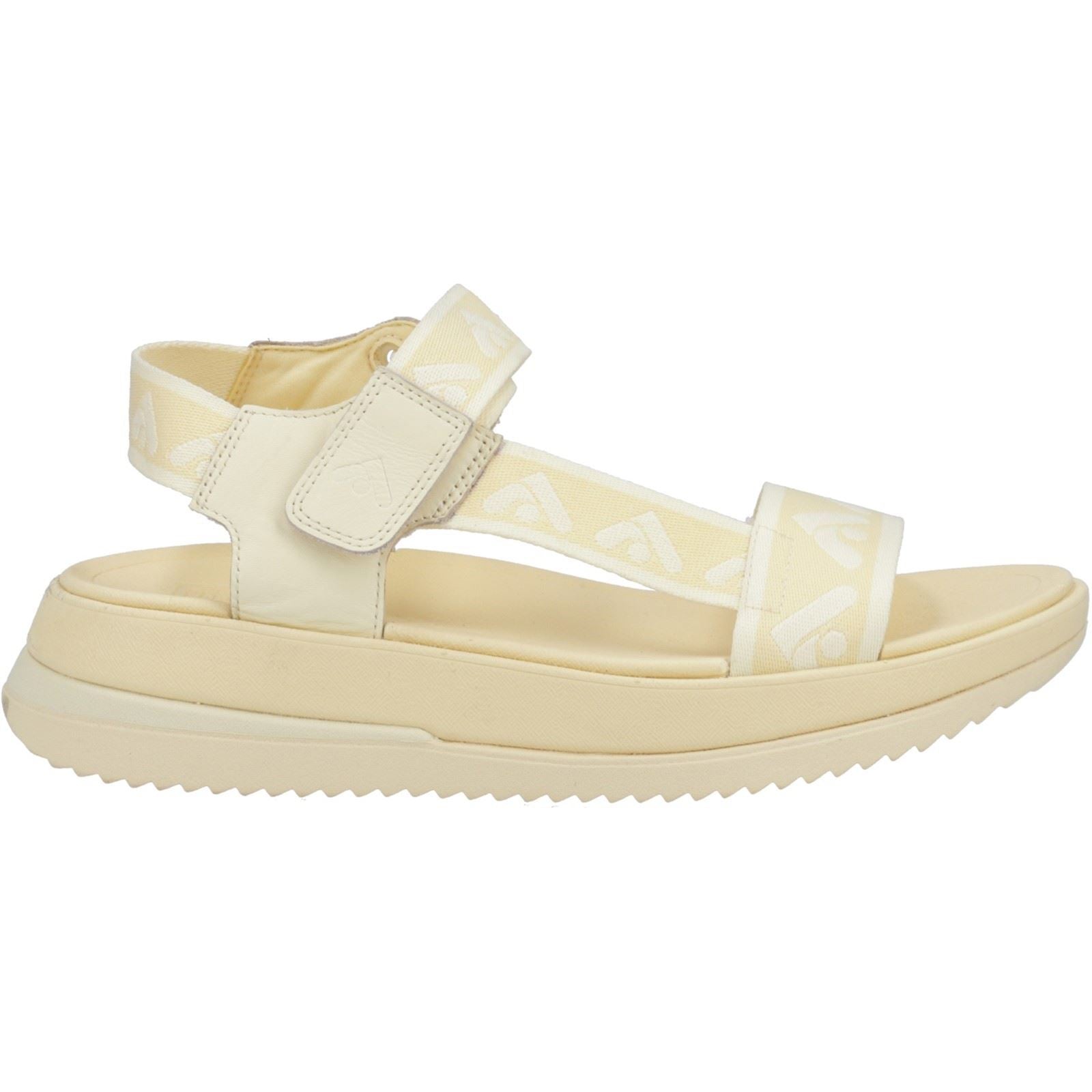 Fitflop Surff Back Strap Polyester/Leather Women's Mellow Yellow Wide Sandals