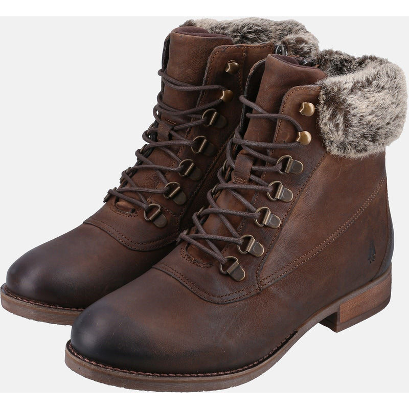Hush Puppies Effie Faux Fur Women's Brown Boots