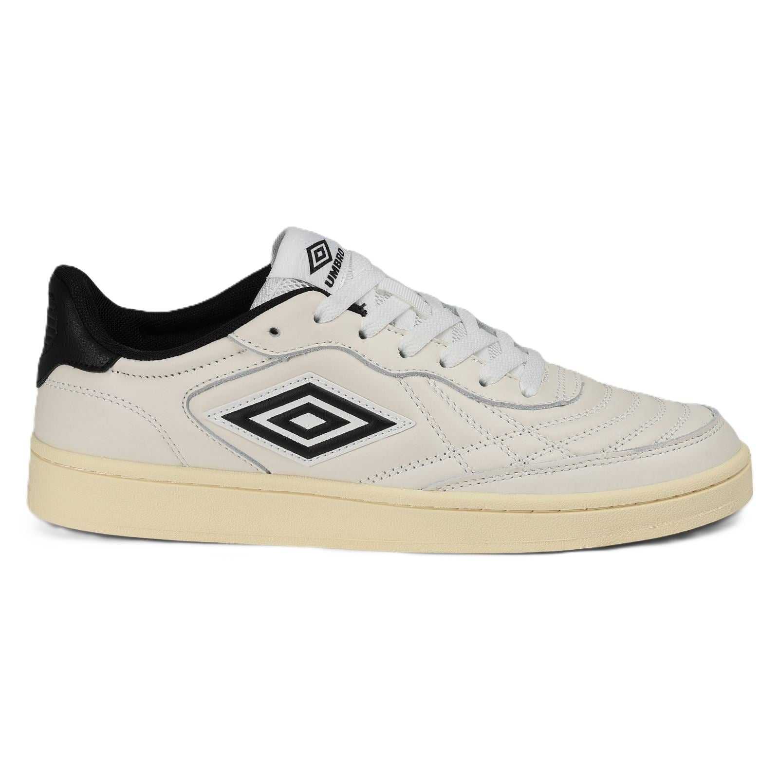 Umbro Clayton Leather White/Pastel Yellow/Black Sneakers