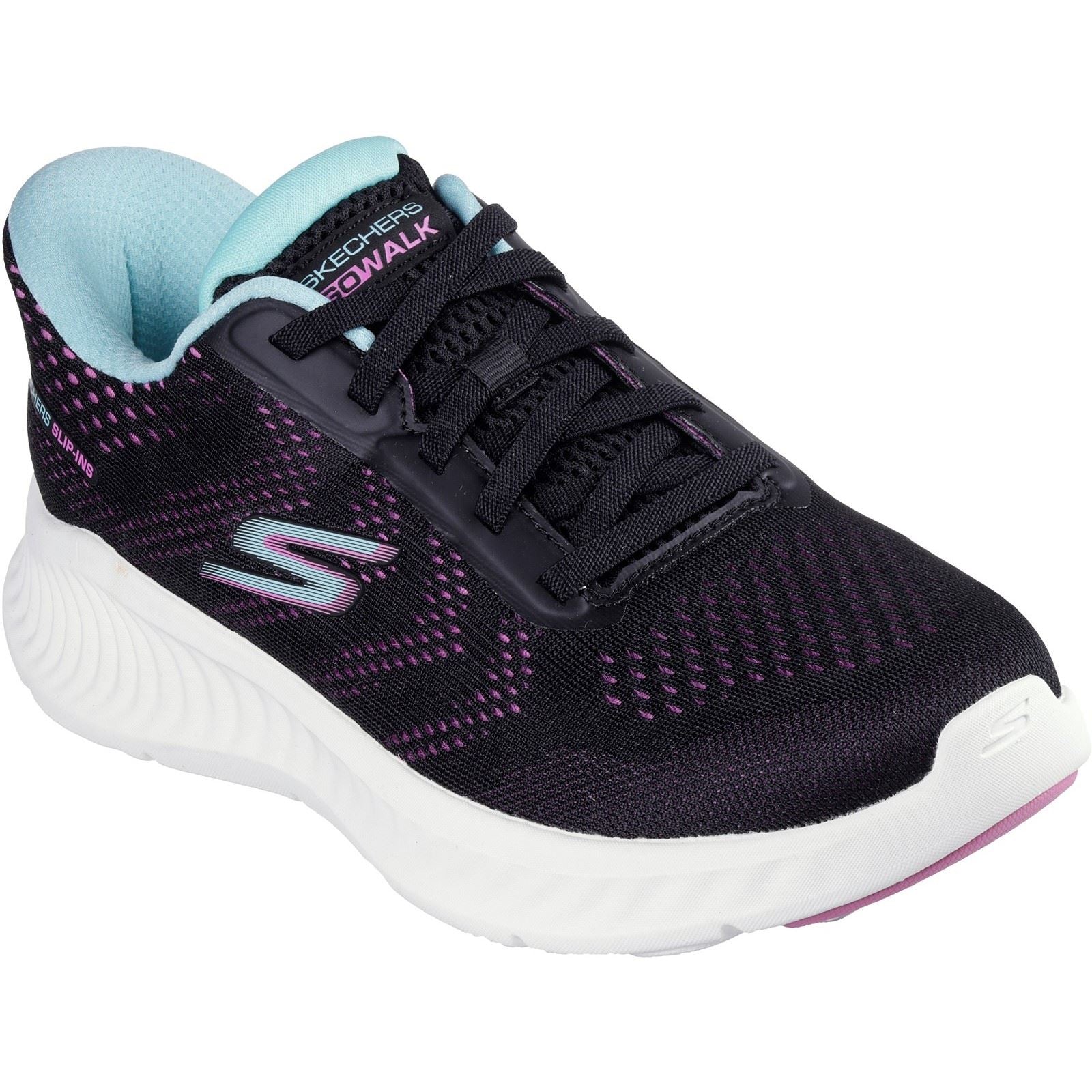 Skechers Go Walk Now Khloe Textile Women's Black/Purple Sneakers