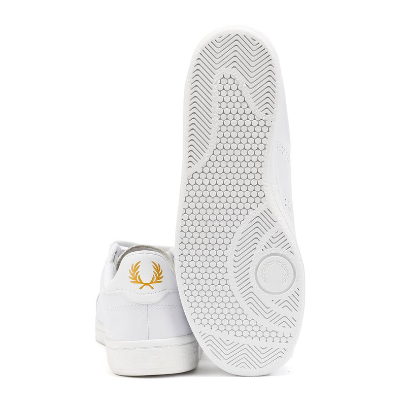Fred Perry Cupsole Leather Men's White/Gold Sneakers