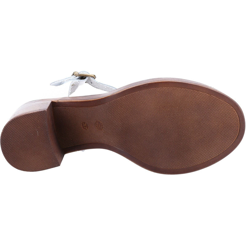 Hush Puppies Georgia Leather Women's White Sandals