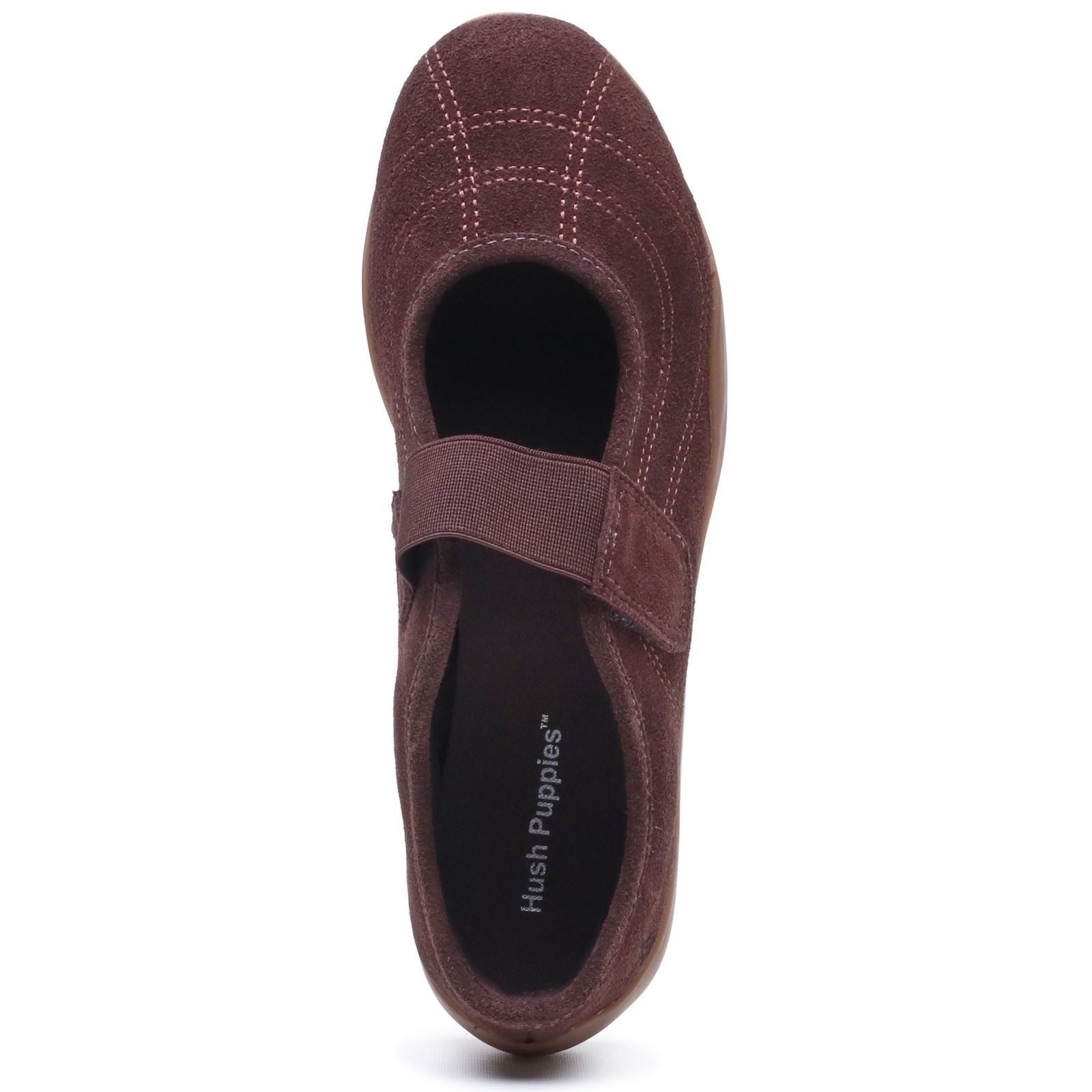 Hush Puppies Juno Sneakerina Leather Women's CHOCOLATE Flats