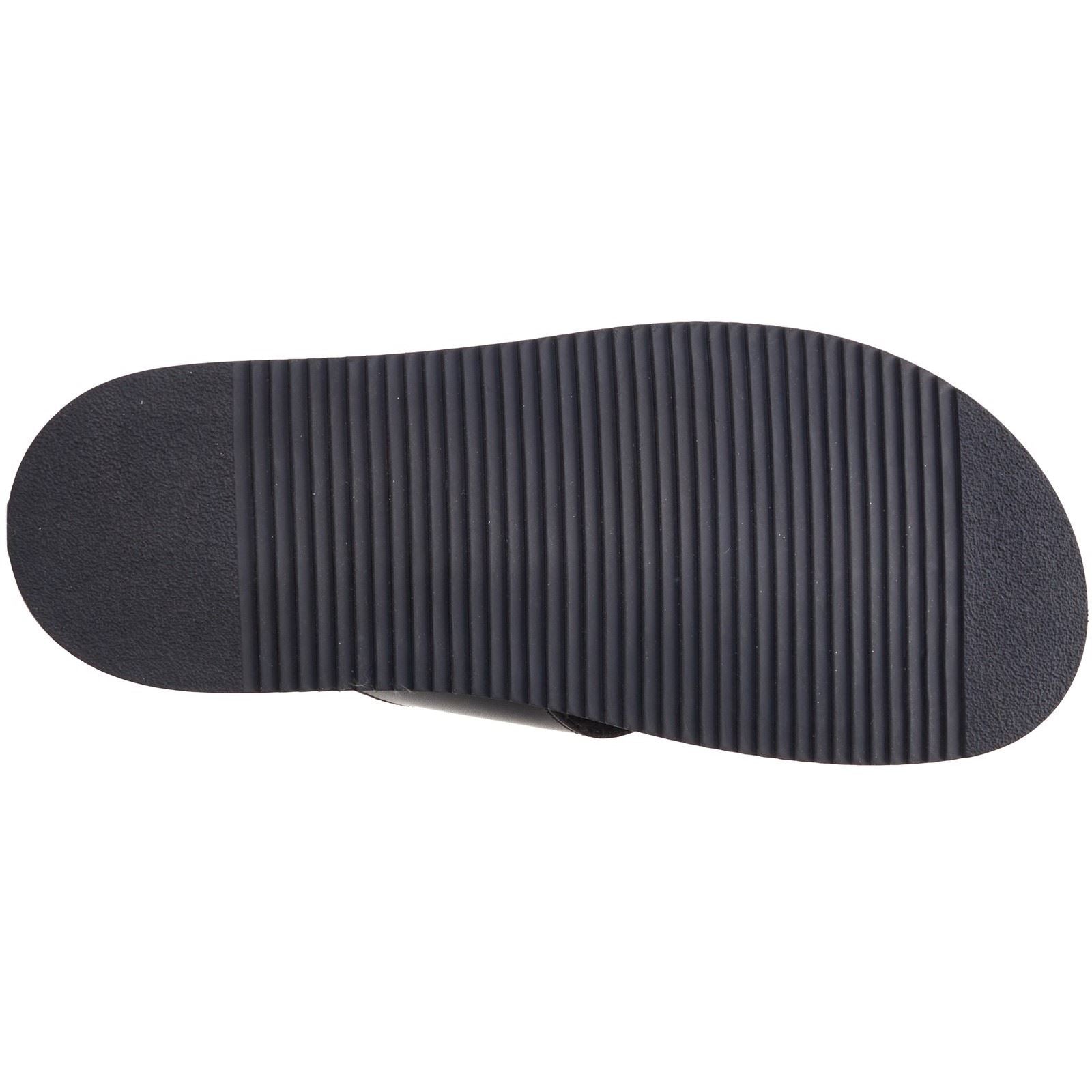 Base London Webb Leather Men's Black Sandals