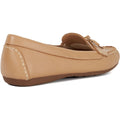 Dune Grovers Wide Fit Leather Women's Camel Moccasins Shoes