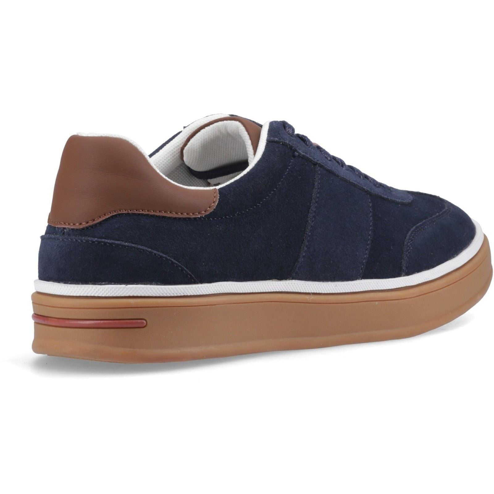 Hush Puppies Carlos Leather Men's Navy Sneakers