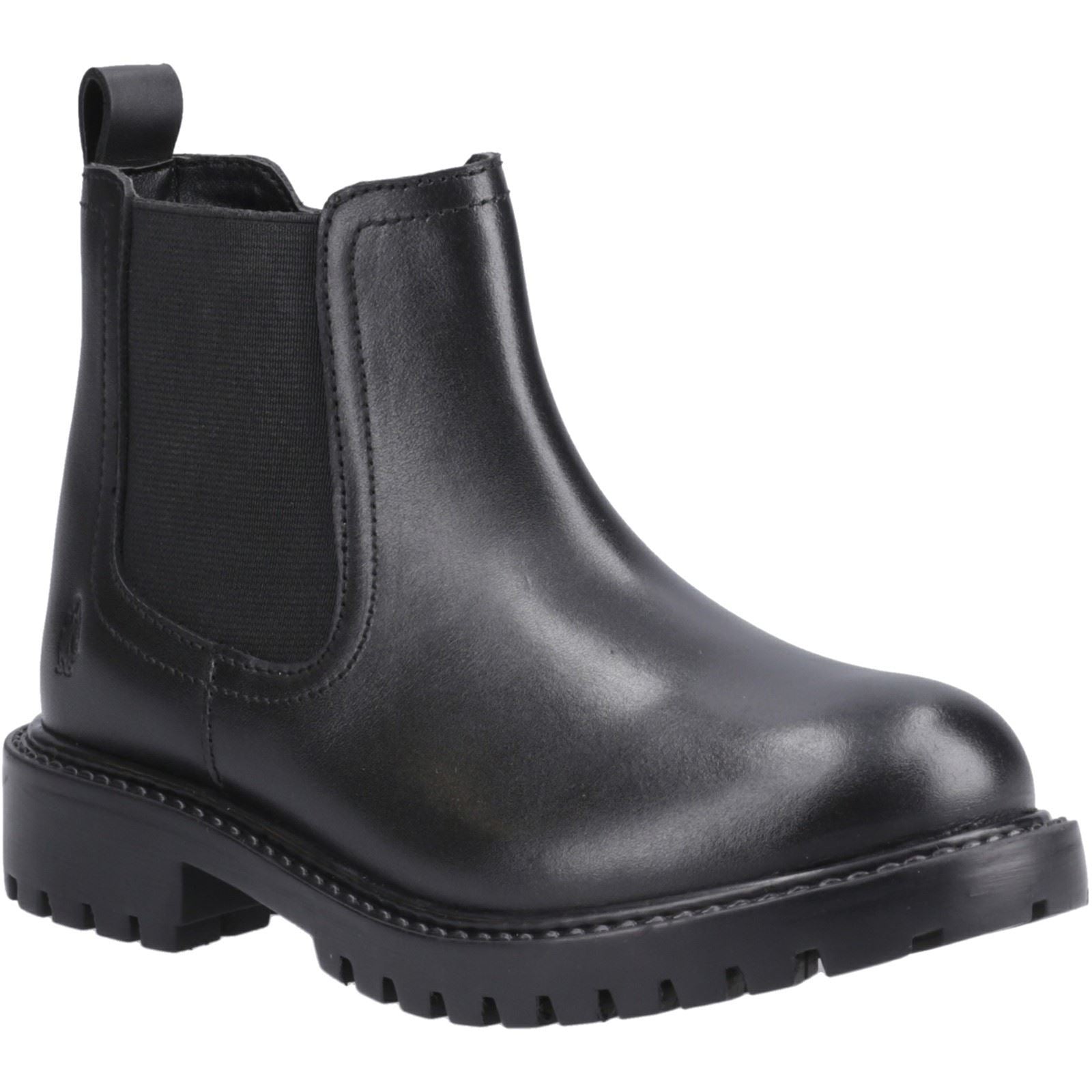 Hush Puppies Ariella Chelsea Leather Girls's Black Boots