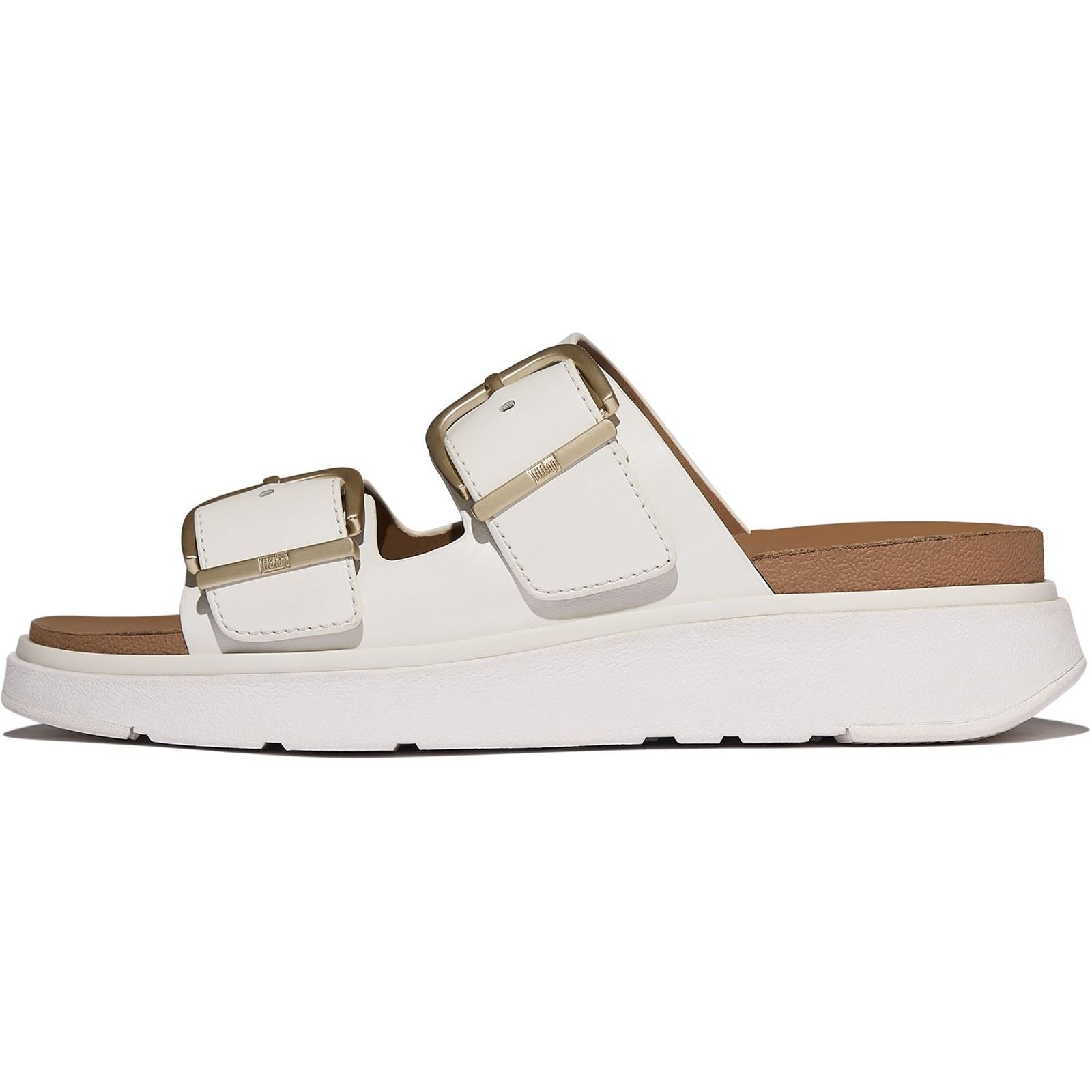 Fitflop Gen-FF Two-Bar Leather Women's Urban White Sandals