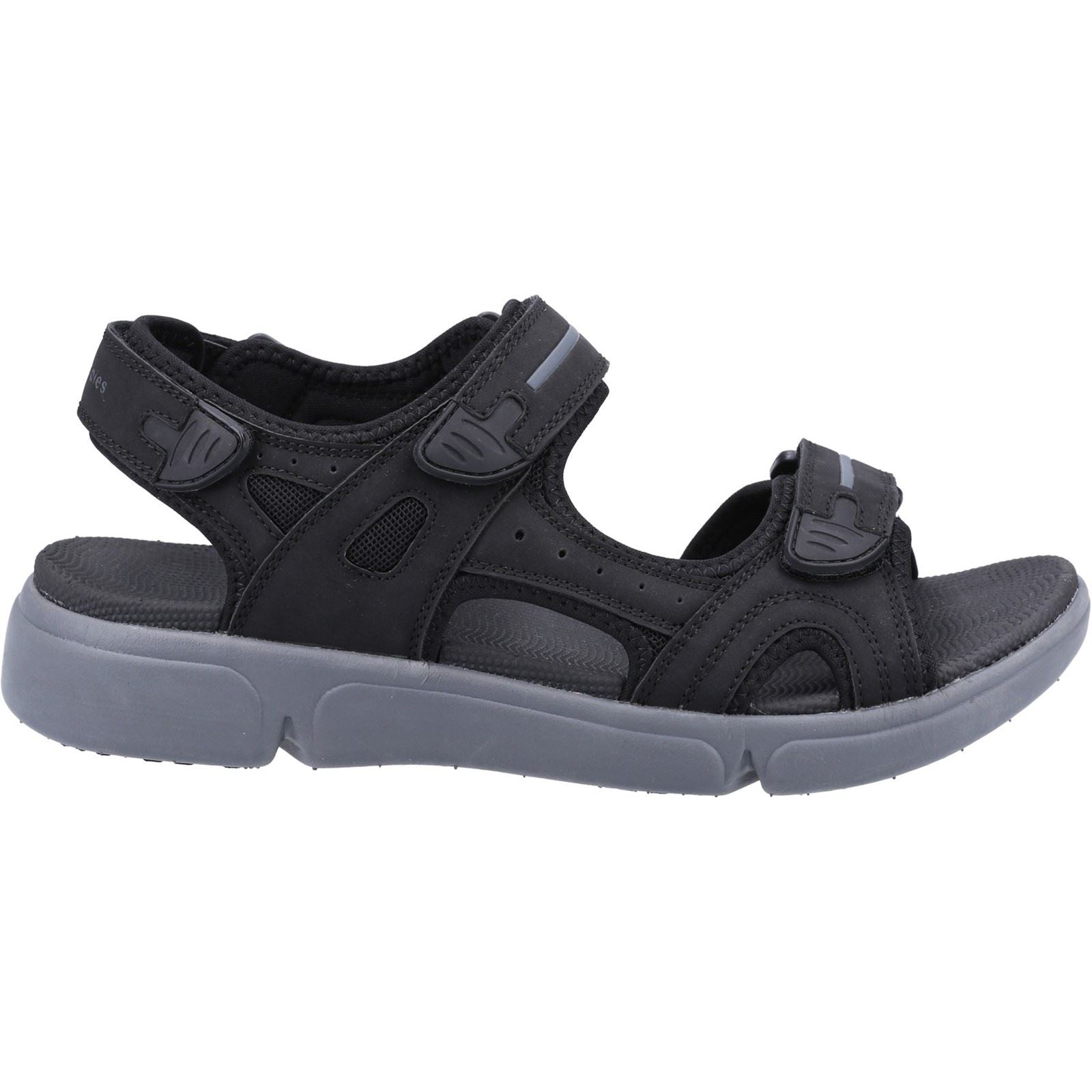 Hush Puppies Castro Synthetic Men's Black Sandals