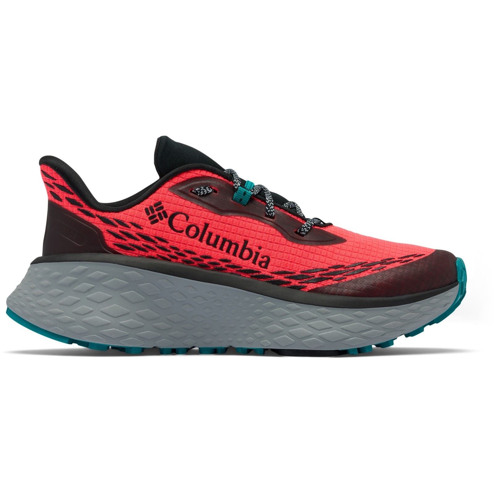 Columbia Konos Trillium Polyester Men's Neon Sunrise/Teal Chloride Sneakers