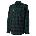 Hard Yakka Long Sleeve Check Flannel Cotton Men's Green Casual Shirt