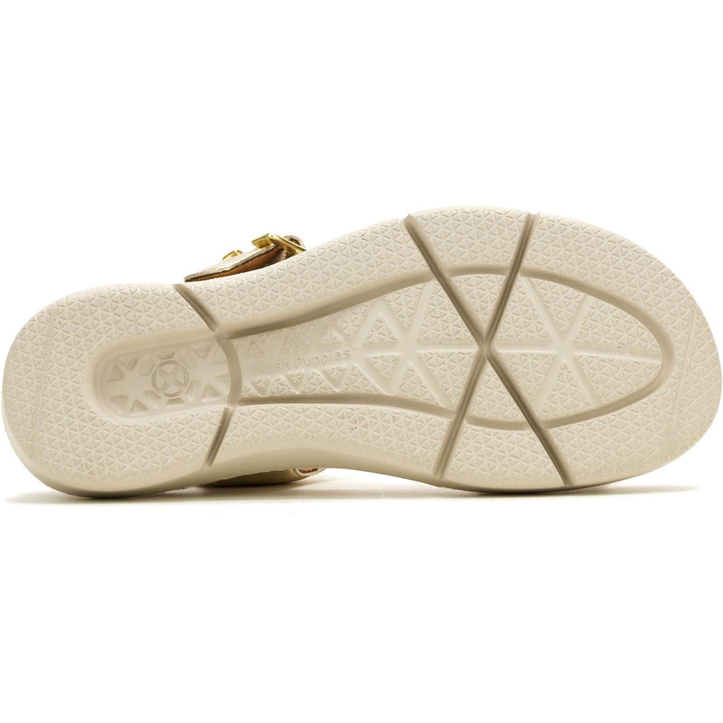Hush Puppies Uplift Leather Women's Champagne Sandals