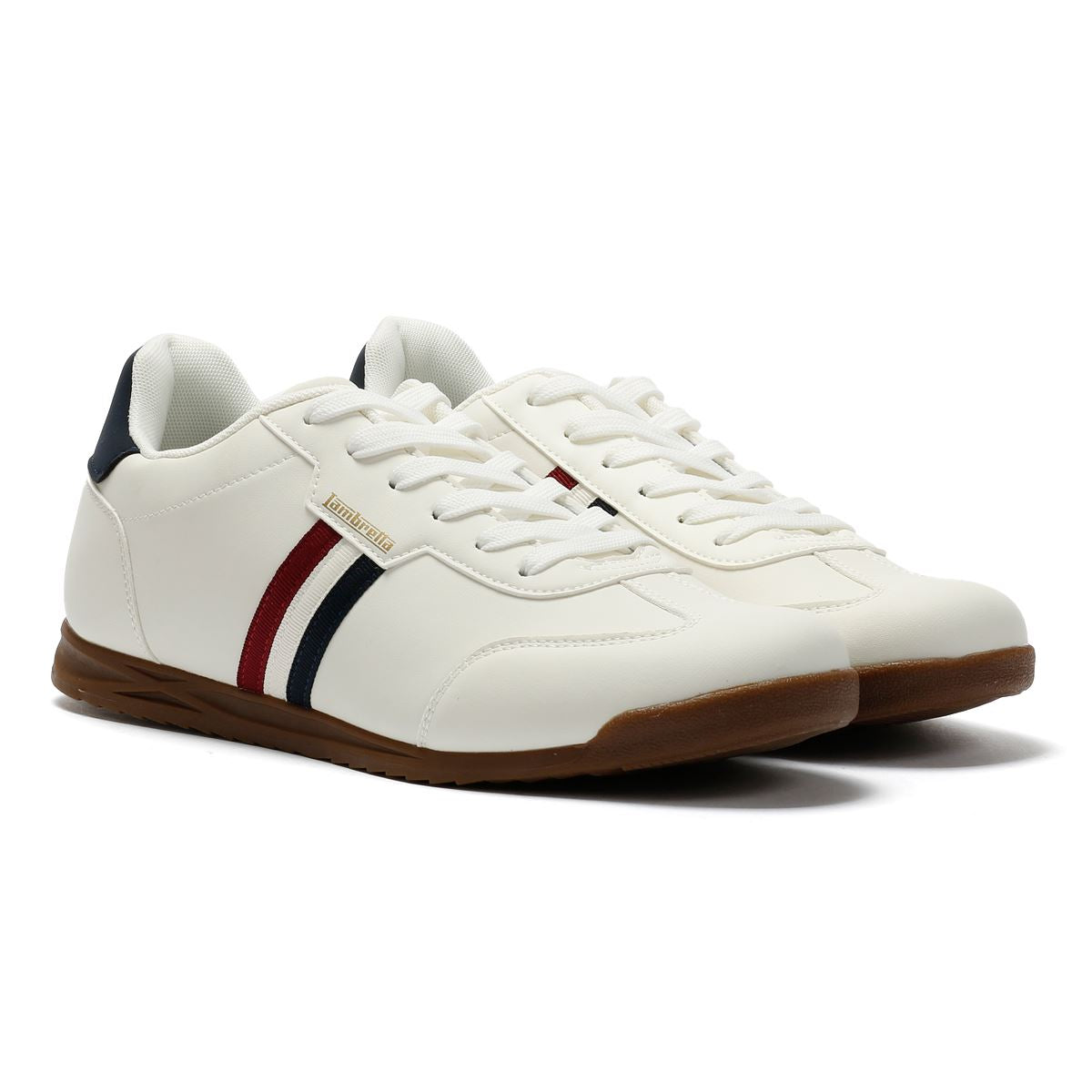 Lambretta Tackle Men's White/Navy Sneakers