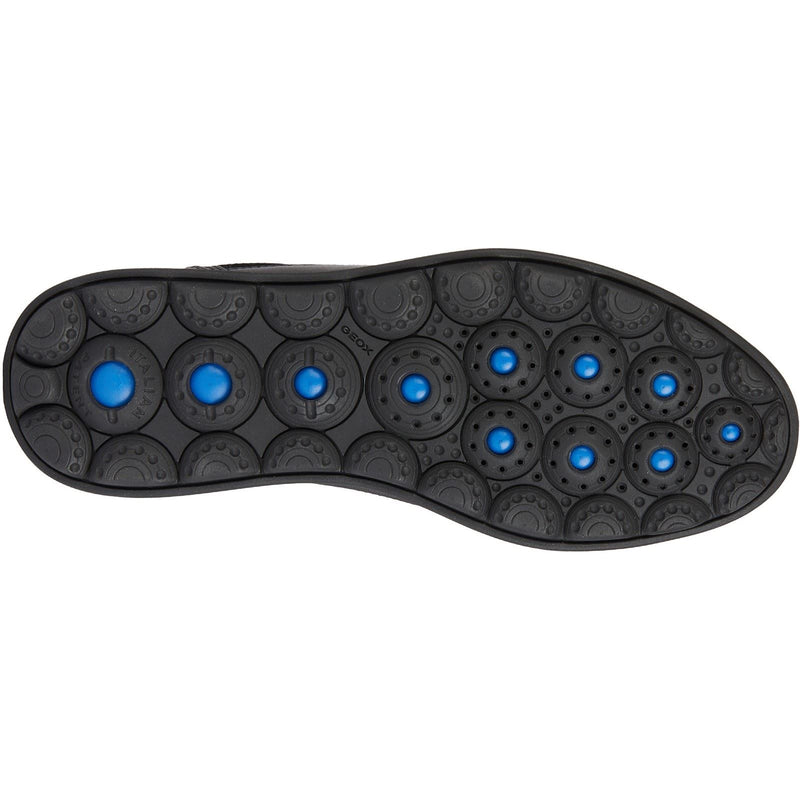 Geox U SPHERICA EC12 Leather Bovine Full Grain Men's Black Sneakers