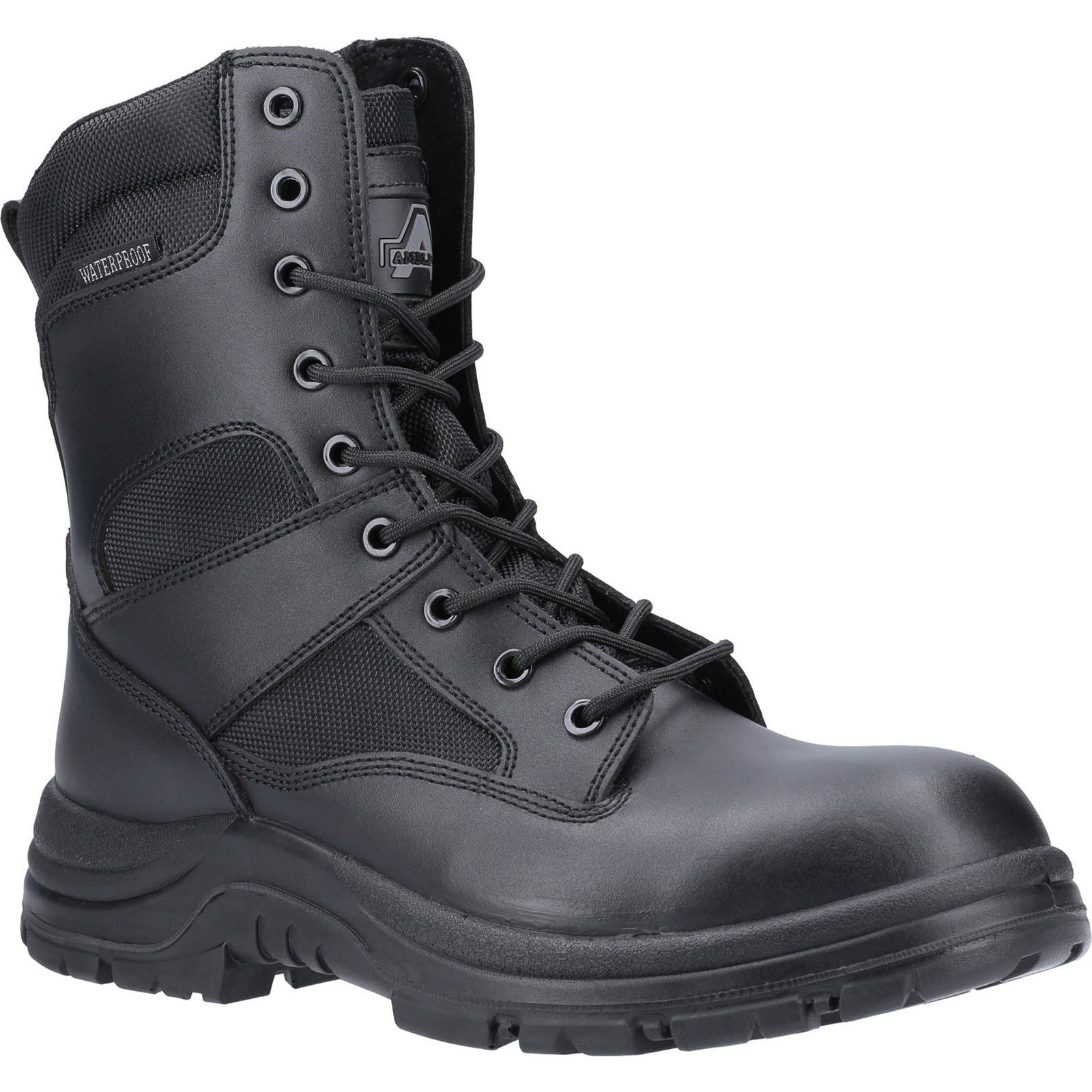 Amblers Safety Combat Leather Black Safety Boots