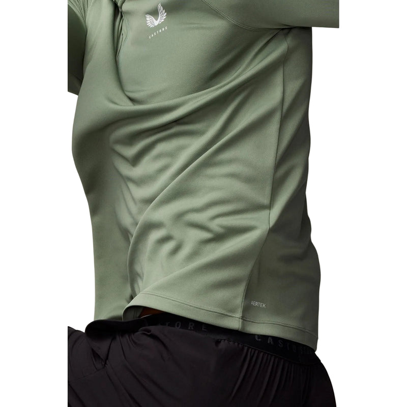 Castore Adapt Training 1/4 Zip Top Polyester Men's Green Activewear T-Shirts