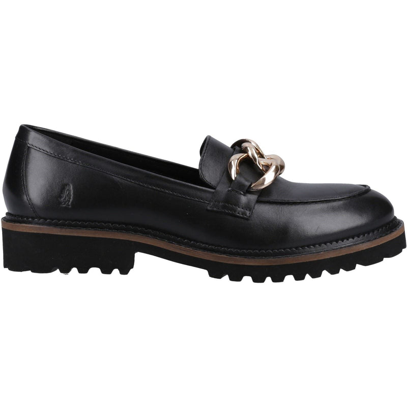 Hush Puppies Gianna Leather Women's Black Loafers