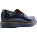 Base London Sid Leather Men's Navy Loafers