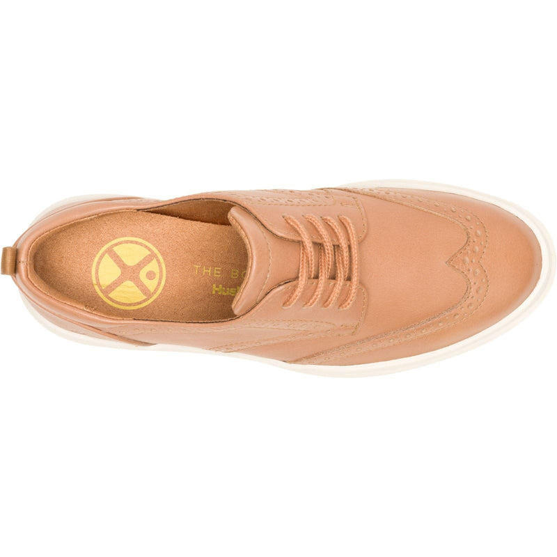 Hush Puppies Joy Leather Women's Tan Brogues Shoes