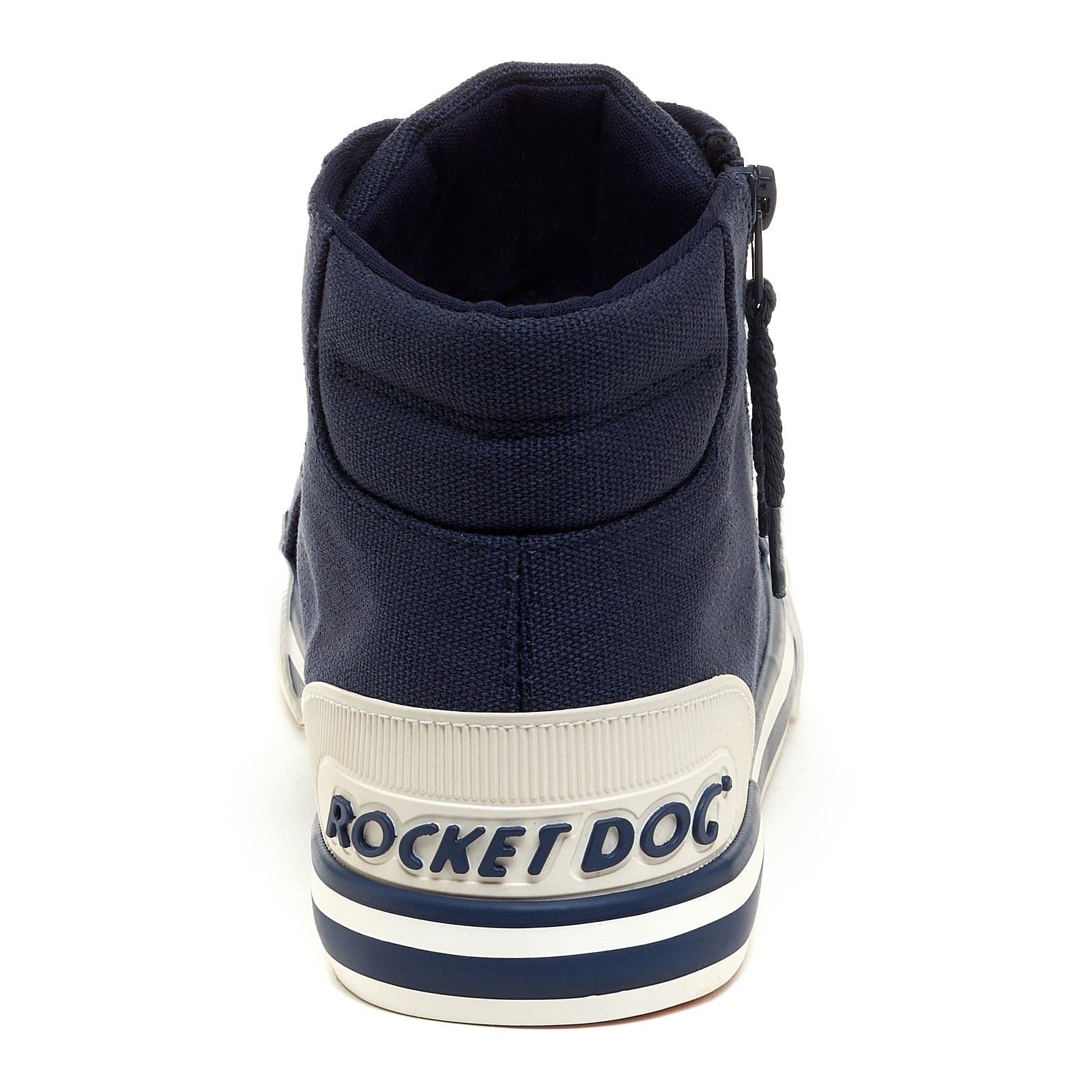 Rocket Dog Jazzin Hi Cotton Women's Navy Sneakers