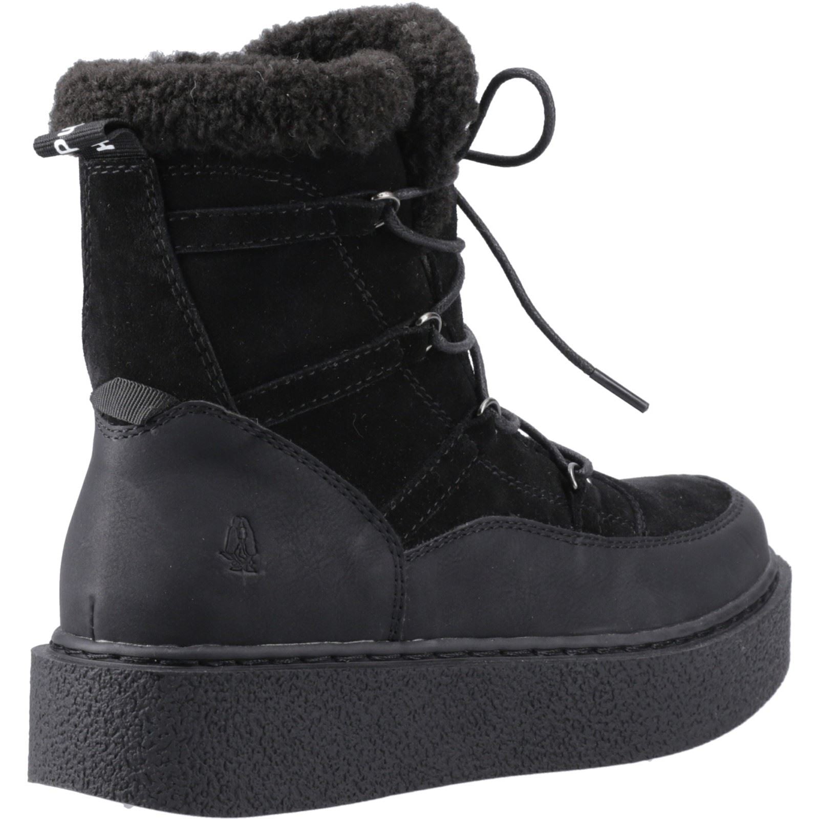 Hush Puppies Bronte Suede Women's Black Winter Mid Calf Boots