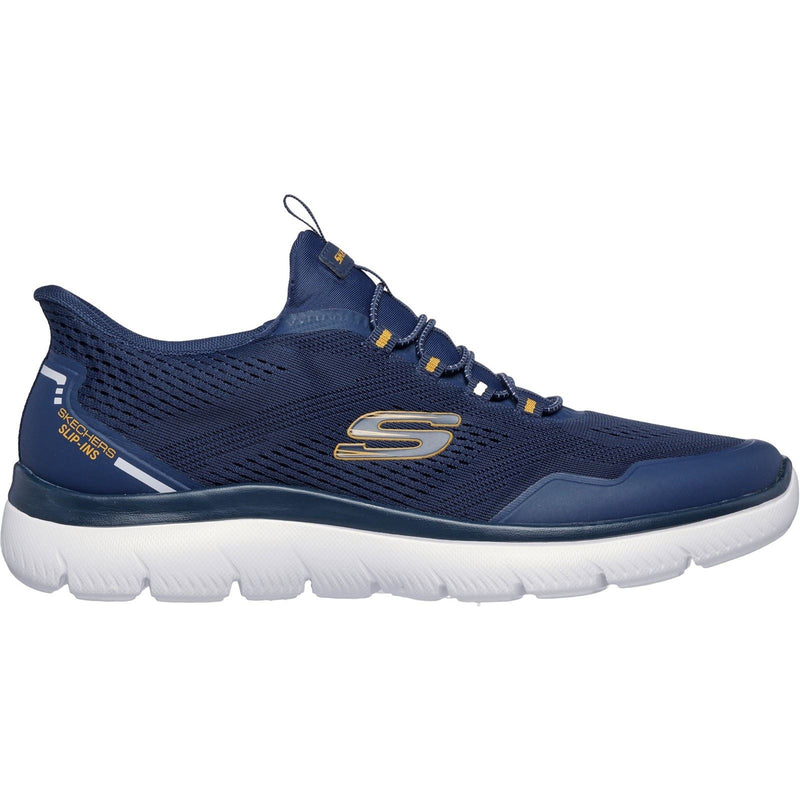 Skechers Summits Top Rate Textile Men's Navy/Yellow Sneakers