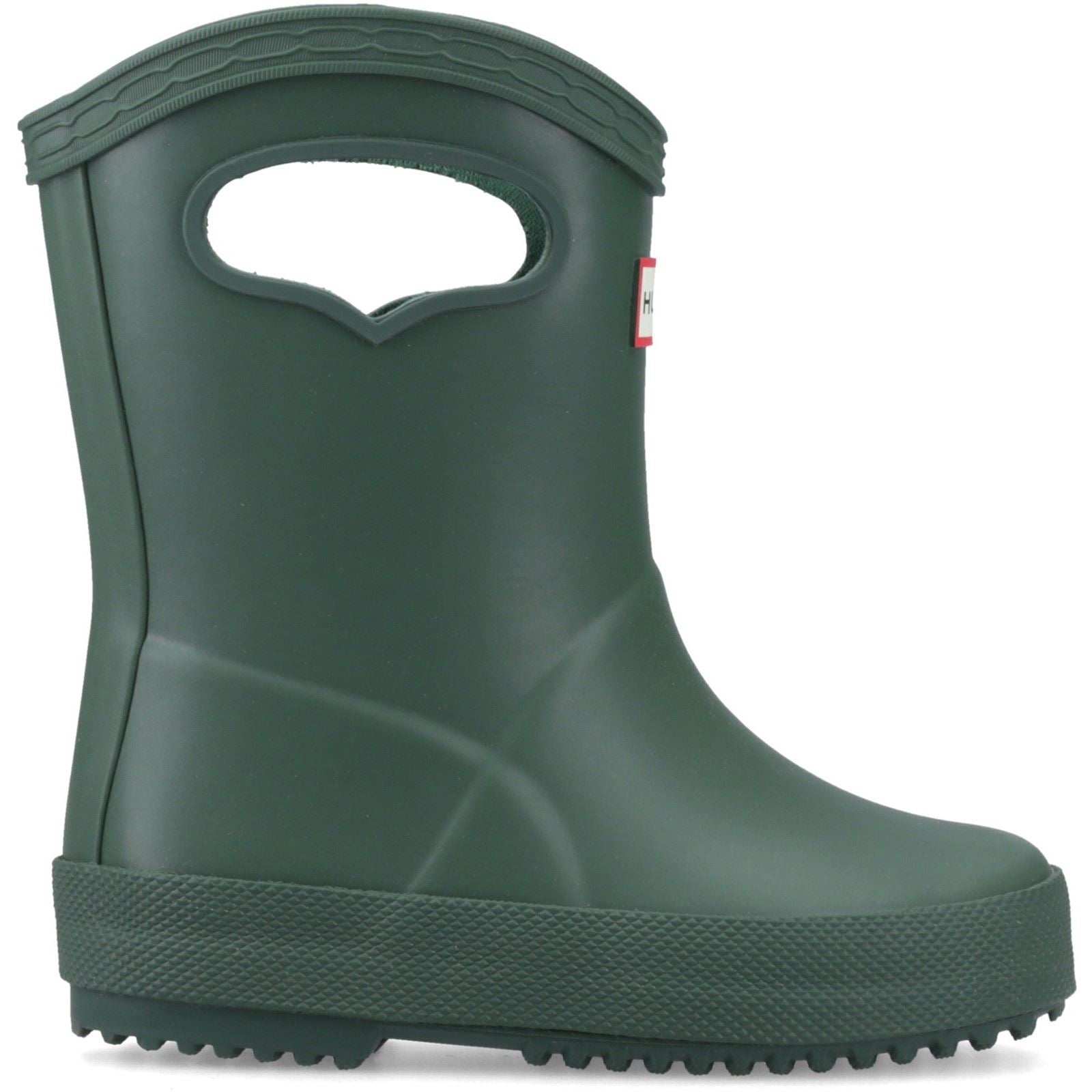 Hunter Kids 1st Pull on Rubber Kid's Hunter Green Wellington Boots
