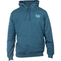 Caterpillar Trademark Banner Cotton Men's Blue Hooded Sweatshirt