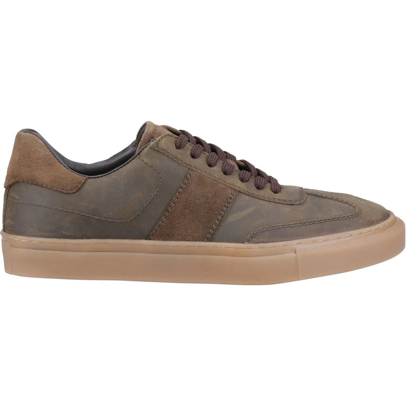 Hush Puppies Riley Suede Men's Khaki Sneakers